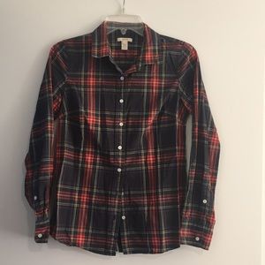 Plaid J. Crew button down